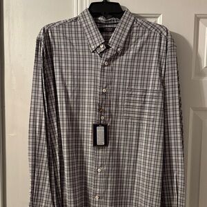Daniel Cremieux Men's Gray Checkered Shirt